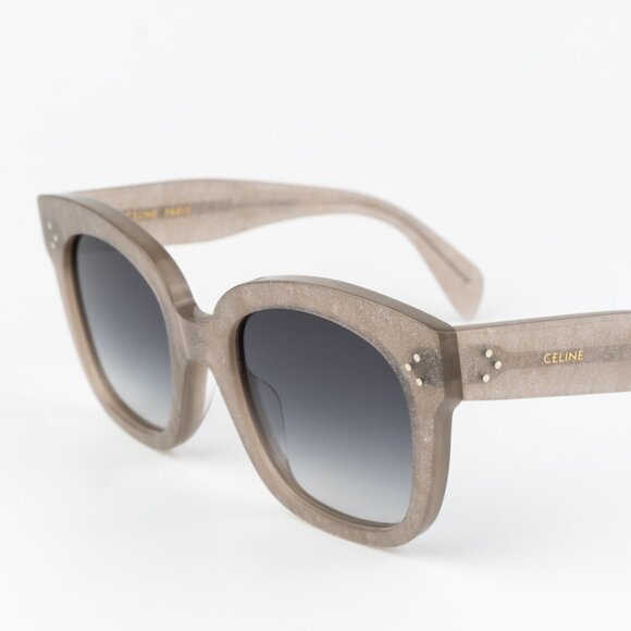 Celine Women Sunglasses Grey Silver Smoke Gradient Geometric CL4002UN 20B NEW - Picture 5 of 11